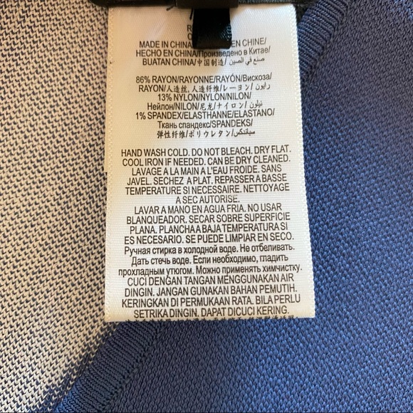 BCBGMaxAzaria | Evinna Geometric Bodycon Dress - Blue / White | Size XXS - Picture 10 of 14